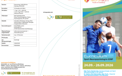 Neuer Flyer: Curriculum Sport-Neuropsychologe/in GSNP